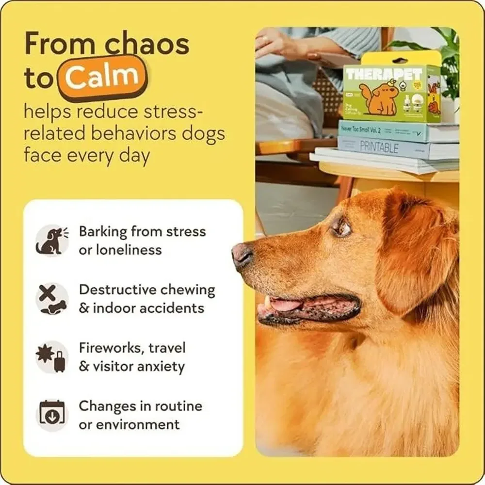 THERAPET Dog Calming Refills Set 2 x 48mL Pheromone Refills for Calming Diffuser